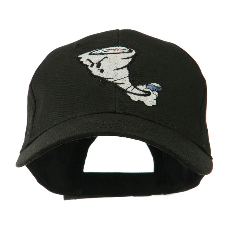 Tornado Mascot Embroidered Cap Black One Size