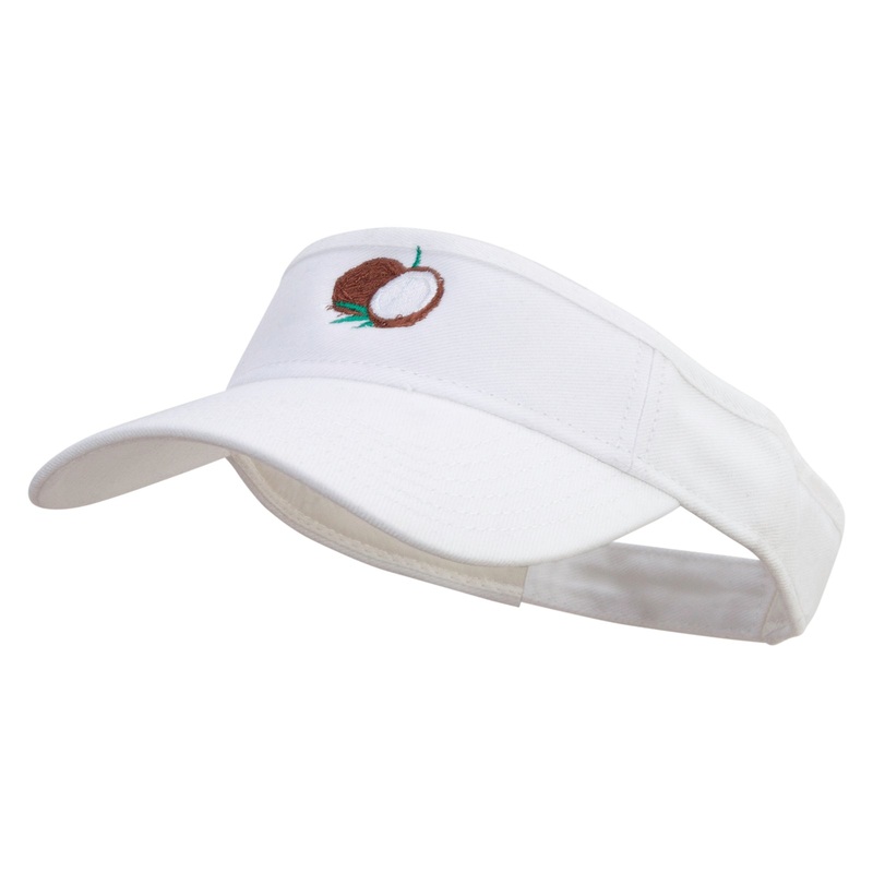 Breads Embroidered Brushed Bull Denim Sun Visor White One Size
