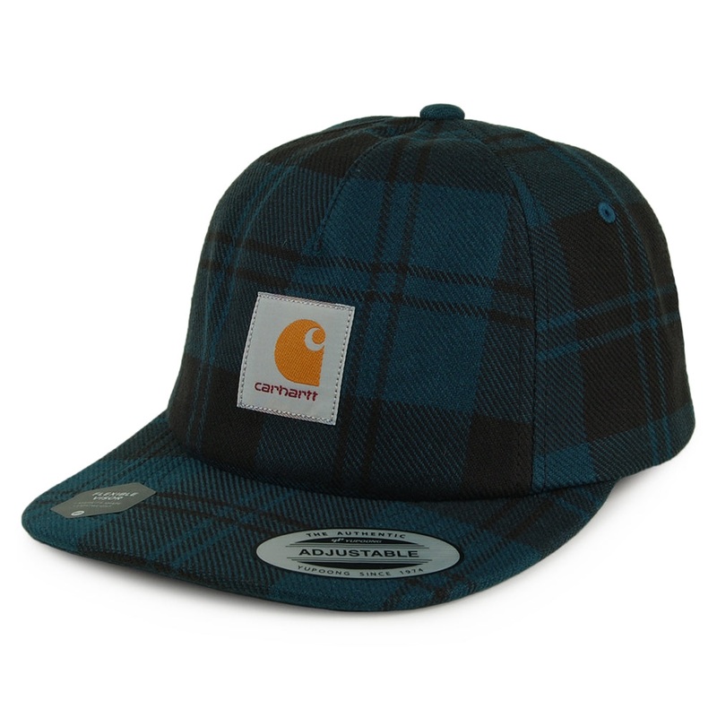 Carhartt WIP Hats Pulford Check Cotton Twill Unstructured Strapback Cap – Blue-Multi Adjustable