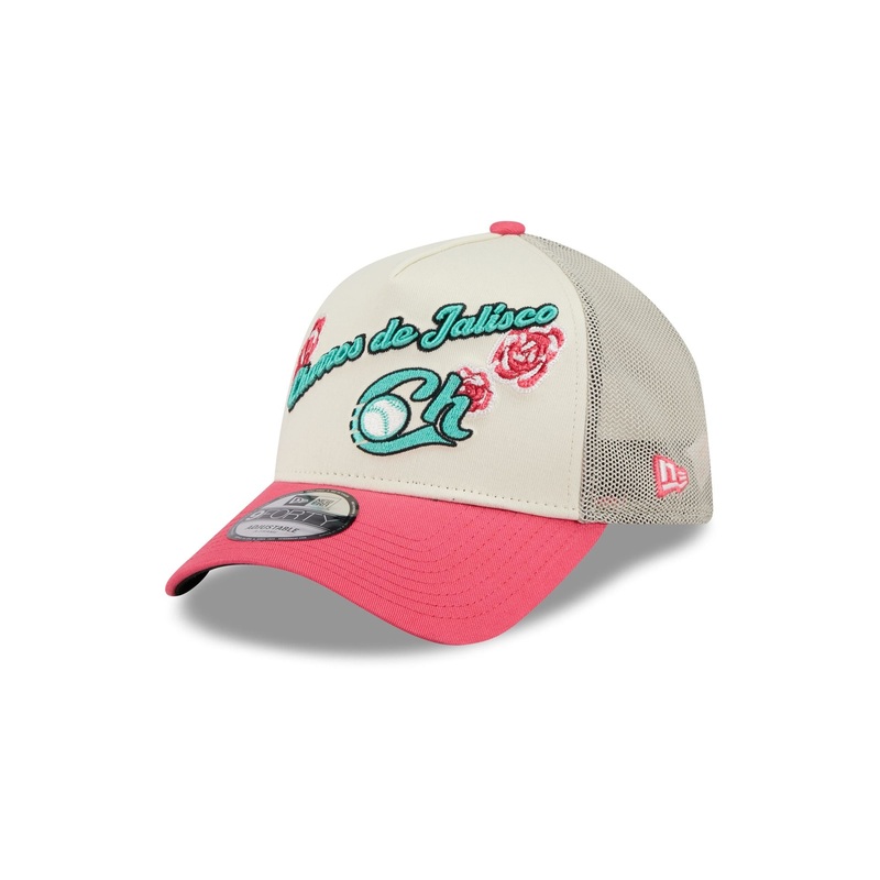 Charros de Jalisco Two-Tone Pink Rose 9FORTY A-Frame Snapback Hat One Size