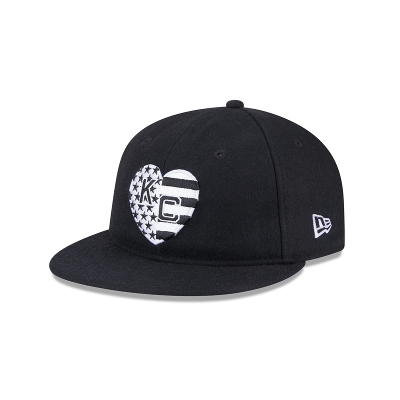 Kansas City Monarchs Flag Retro Crown 59FIFTY Fitted Hat 7