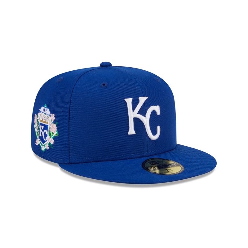Kansas City Royals Floral Undervisor 59FIFTY Fitted Hat 7