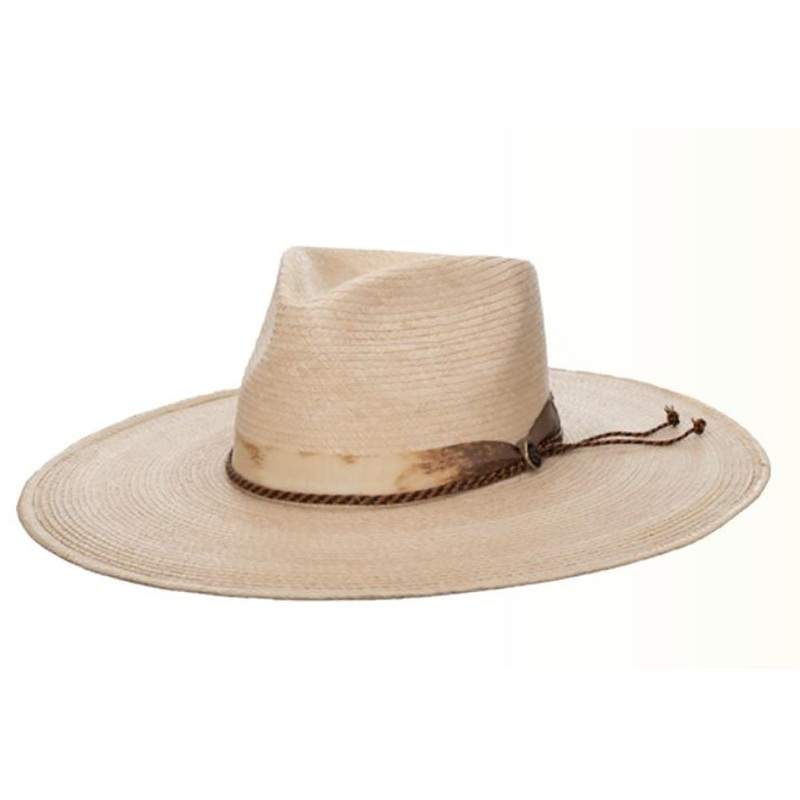 Pistol Mexican Palm Flat Brim Hat – Biltmore Hats Natural Small  (55 cm)
