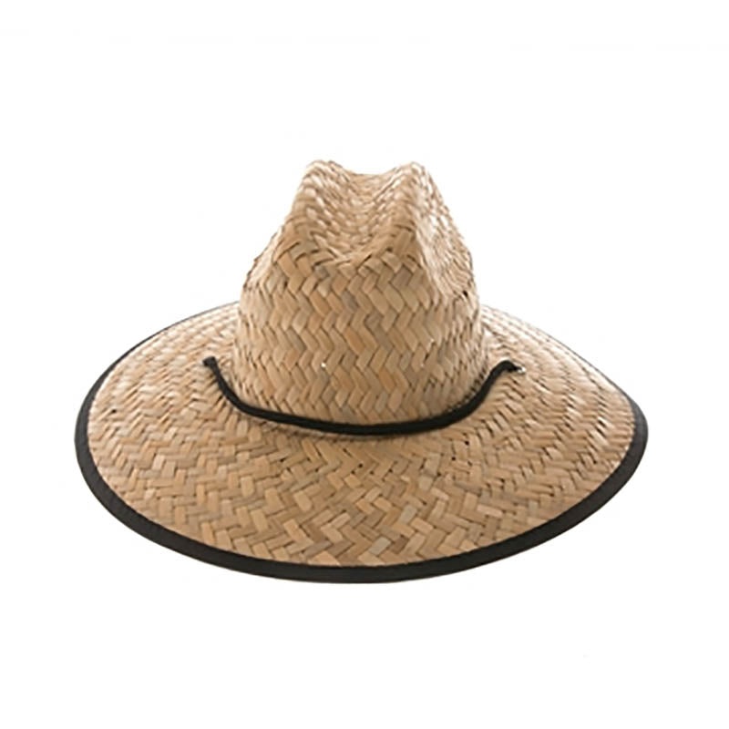 Rush Straw Lifeguard Hat for Small Heads – Boardwalk Style Hats Natural Extra-Small (54 cm)