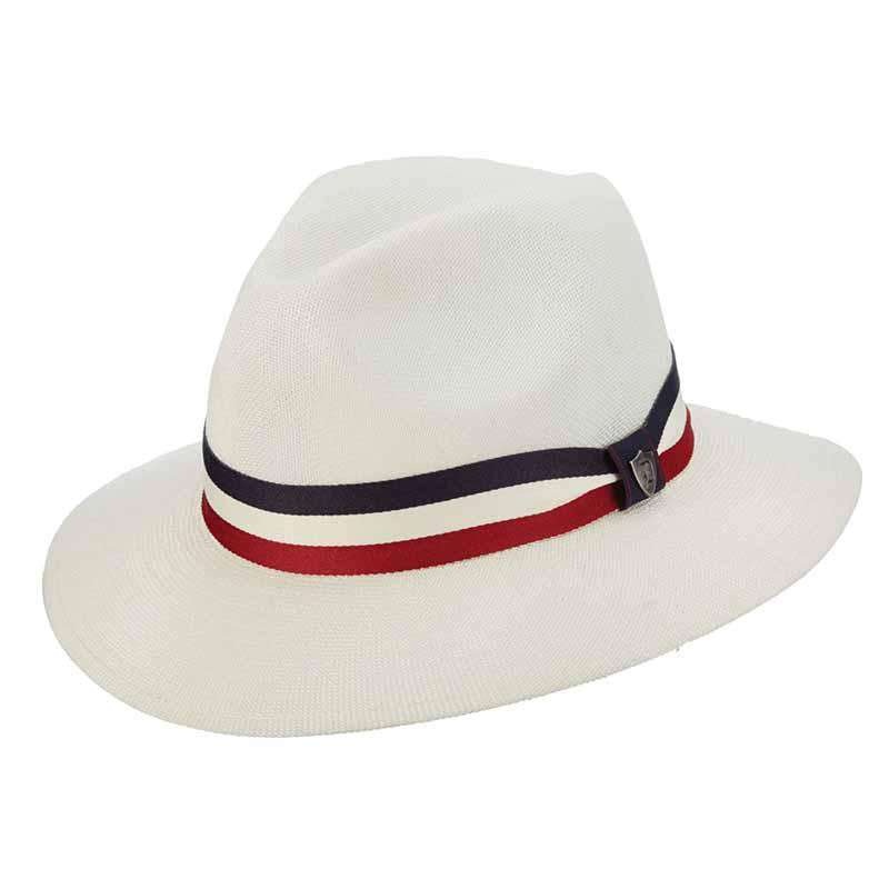 Safari Hat with Red, White and Blue Ribbon Band – DPC 1921 Ivory Medium