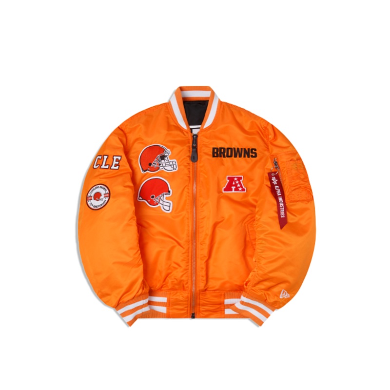 Alpha Industries X Cleveland Browns MA-1 Bomber Jacket S