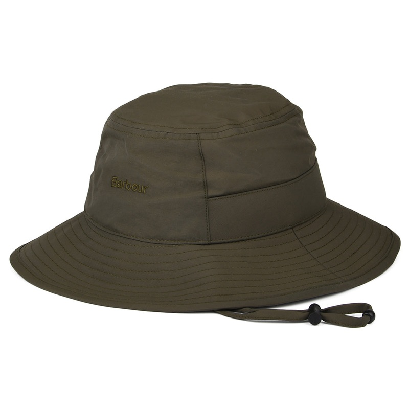 Barbour Hats Milton Waxed Cotton Boonie Hat – Olive S