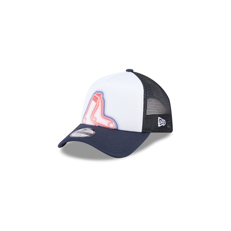 Boston Red Sox Kids Painted 9FORTY A-Frame Trucker Hat Child
