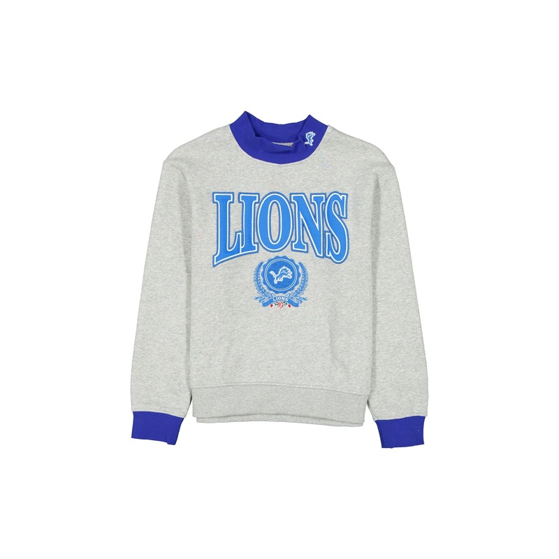 Detroit Lions Throwback Prep Women’s Mockneck Sweatshirt XS