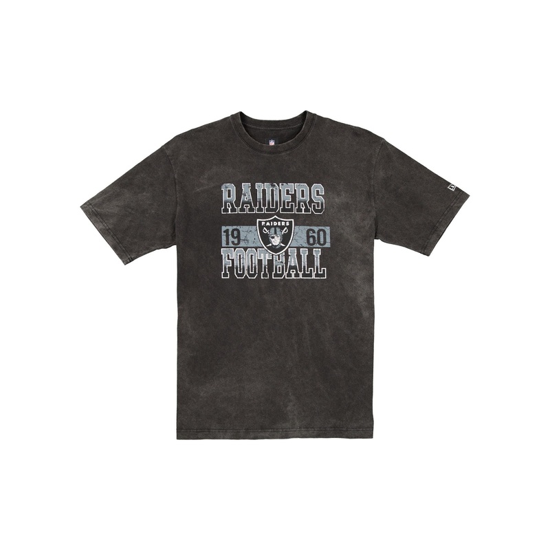 Las Vegas Raiders Oversized Washed Black T-Shirt S