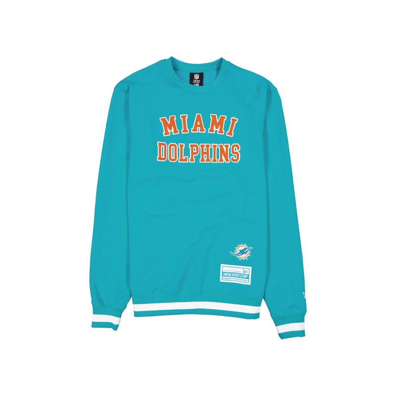 Miami Dolphins Team Color Logo Select Crewneck S