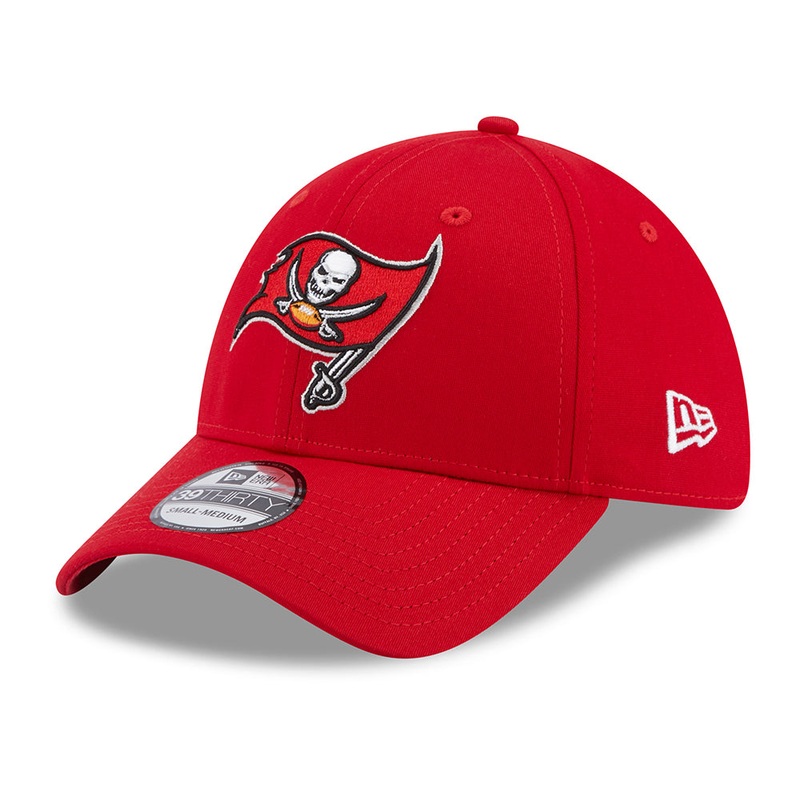 New Era 39THIRTY Tampa Bay Buccaneers Baseball Cap – NFL Comfort – Scarlet Small/Medium