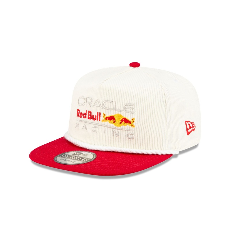 Oracle Red Bull Racing Essential White Corduroy Golfer Hat One Size