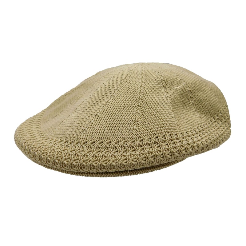 Poly Knit Ascot Ca- – Milani Hats Khaki S/M