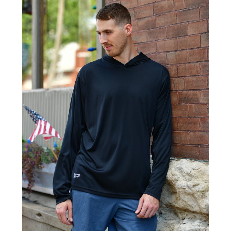 Reebok Max Long-Sleeve Performance Hoodie 7051 White SM