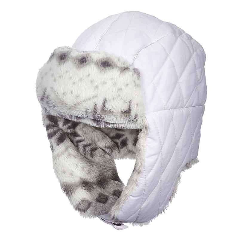 Reversible Fleece Trapper Hat by Woolrich White