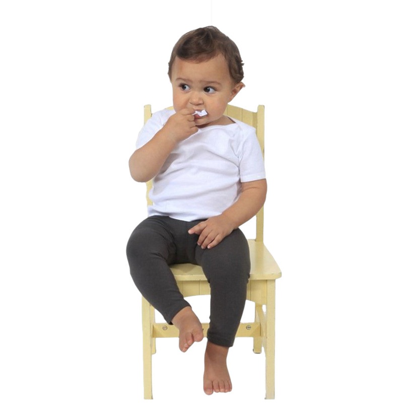Royal Apparel 1037 Infant Cotton Spandex Leggings Made in USA Asphalt 3/6 Months