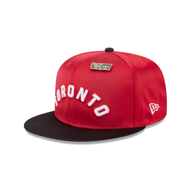 Toronto Raptors Satin Pin 9FIFTY Snapback Hat One Size