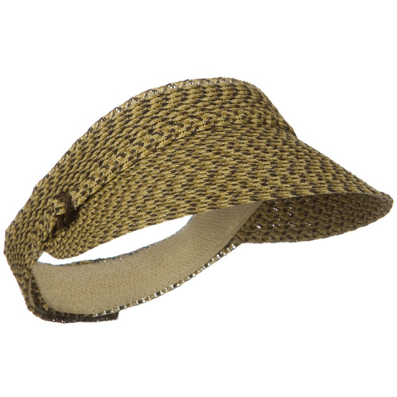 UPF50+ 3 Tone Blend Regular Brim Visor Black One Size