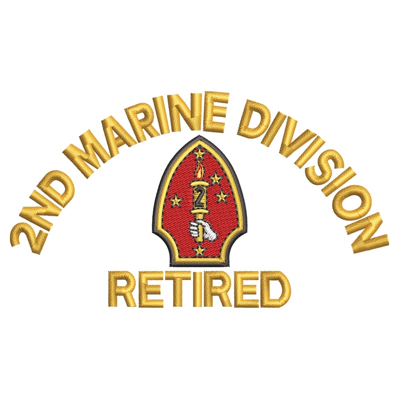2nd Marine Division Retired 2nd Marine Division Retired One Size