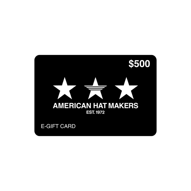 $500 American Hat Makers E-Gift Card