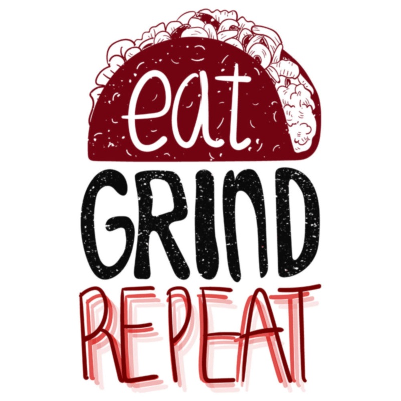 Burgundy Eat Grind Repeat Default Title One Size
