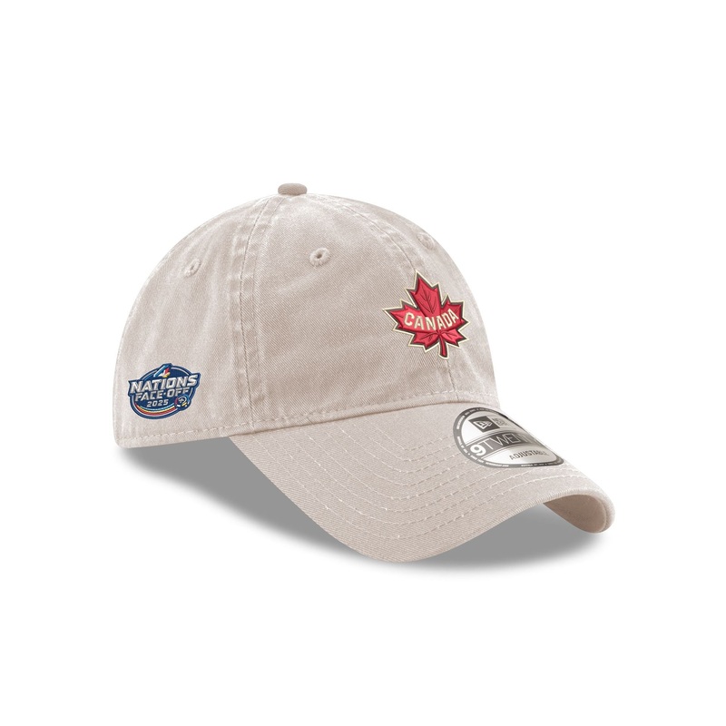 Canada 2025 4 Nations Face-Off Stone 9TWENTY Adjustable Hat One Size