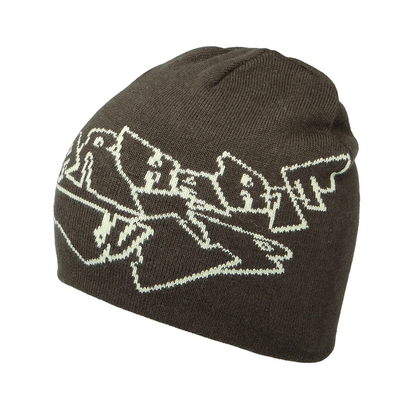 Carhartt WIP Hats Screwed Up Scripter Beanie Hat – Brown-Light Green 1-Size