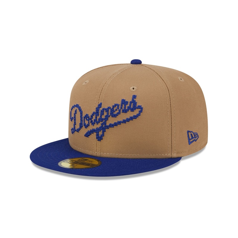 Los Angeles Dodgers Classic 8-Bit Wordmark 59FIFTY Fitted Hat 7