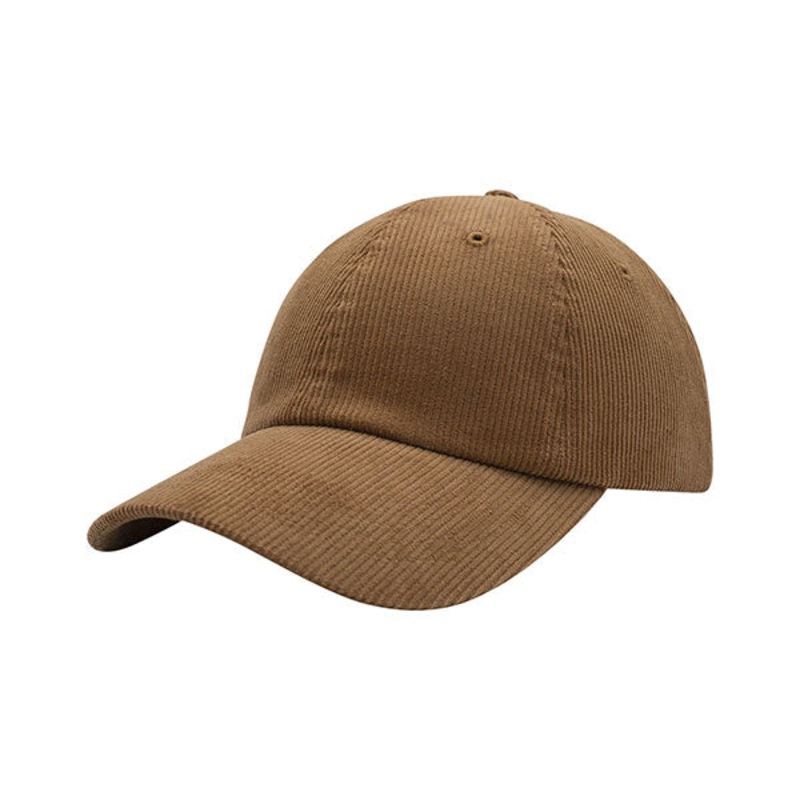 Mega Cap 7644 6 Panel Corduroy Dad Hat Black