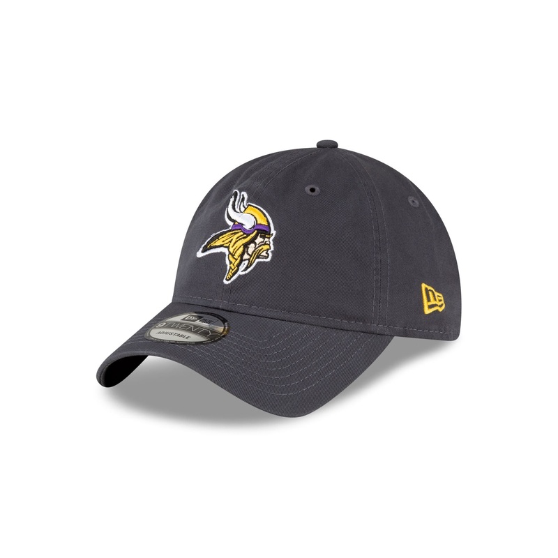 Minnesota Vikings NFL Core Classic Graphite 9TWENTY Adjustable Hat One Size