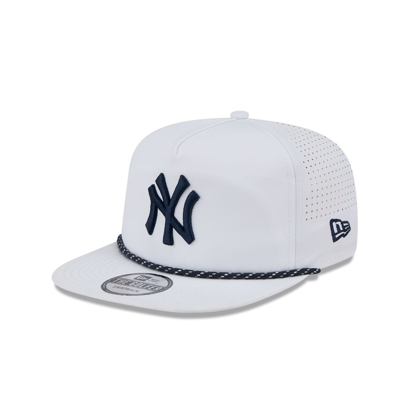 New York Yankees Optic White Performance Rope Golfer Hat One Size