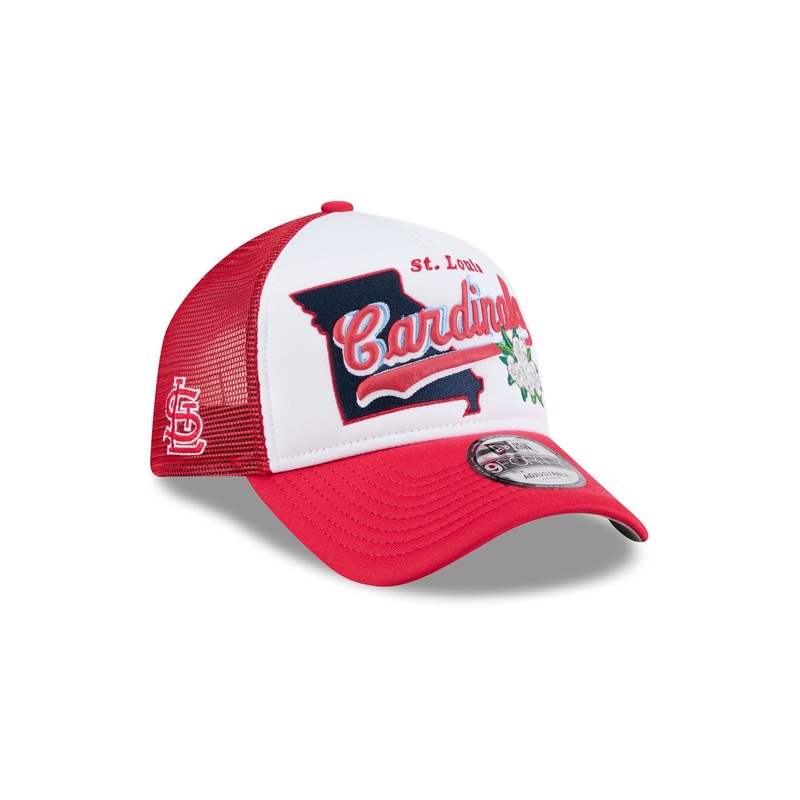 St. Louis Cardinals State Flower 9FORTY A-Frame Trucker Hat One Size