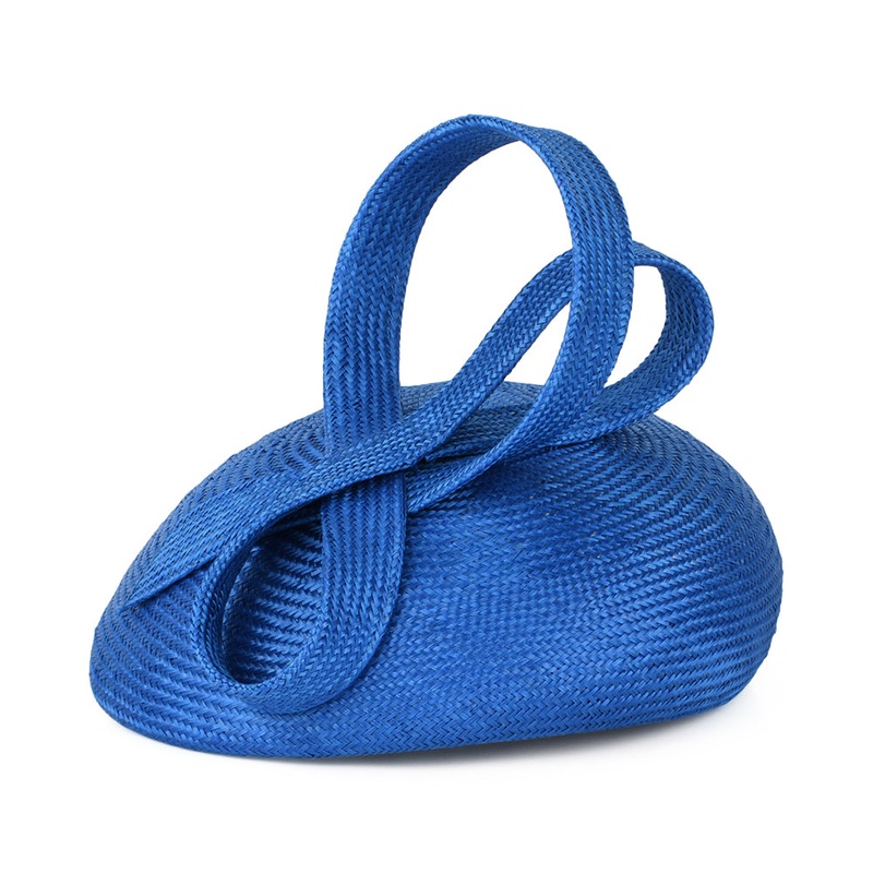 Whiteley Hats Jenny Straw Pillbox Hat – Bright Blue 1-Size