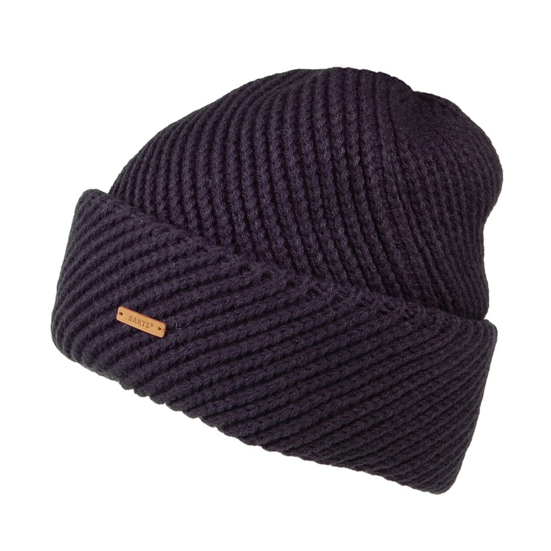 Barts Hats Reissy Chunky Beanie Hat – Navy Blue 1-Size