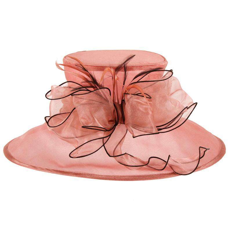 Crushable Organza Hat with Bow Yellow