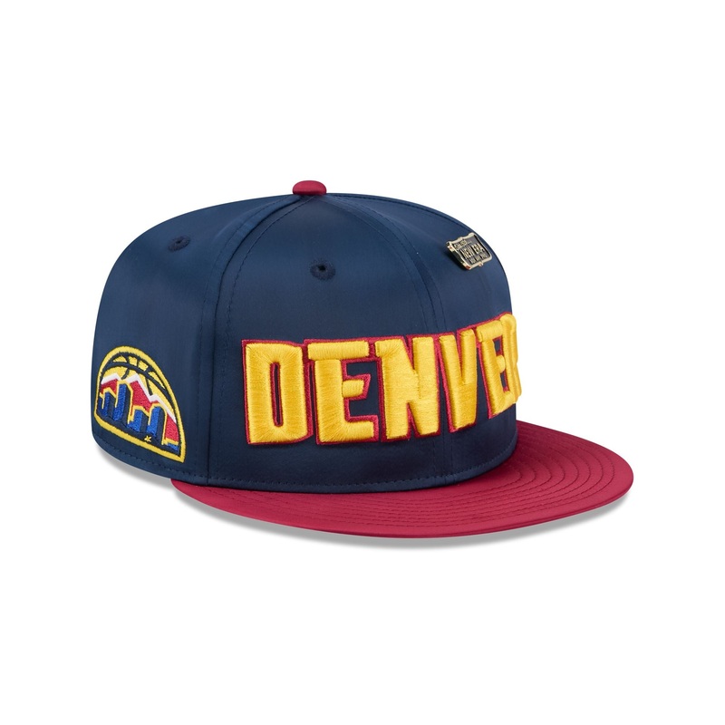 Denver Nuggets Satin Pin 9FIFTY Snapback Hat One Size