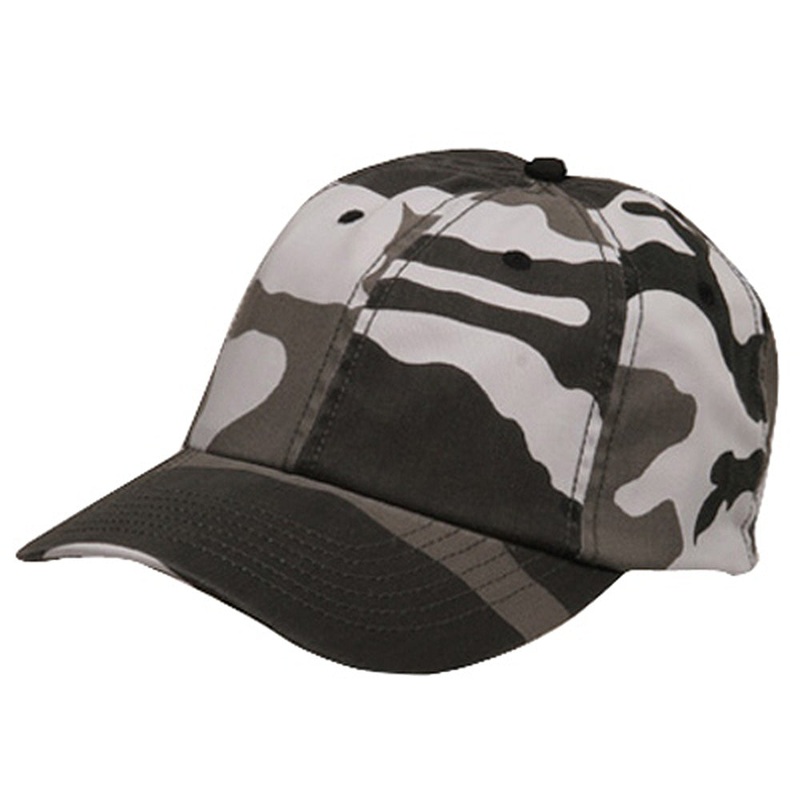 Enzyme Washed Camo Cap City One Size