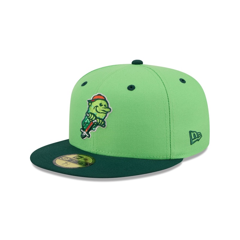 Hartford Yard Goats Theme Night Green 59FIFTY Fitted Hat 7
