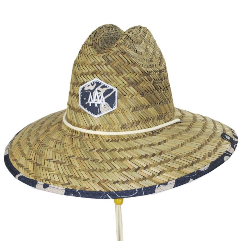 Harvey Straw Lifeguard Hat TAN ONE SIZE FITS MOST