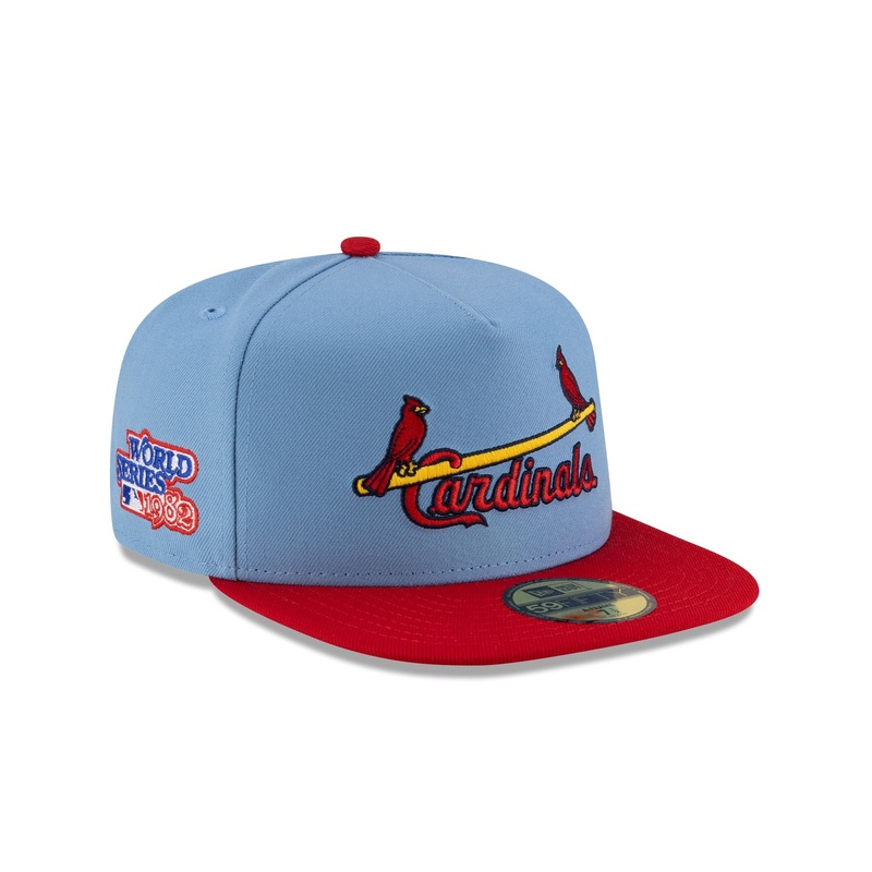 Just Caps Sky Blue St. Louis Cardinals 59FIFTY A-Frame Fitted Hat 7