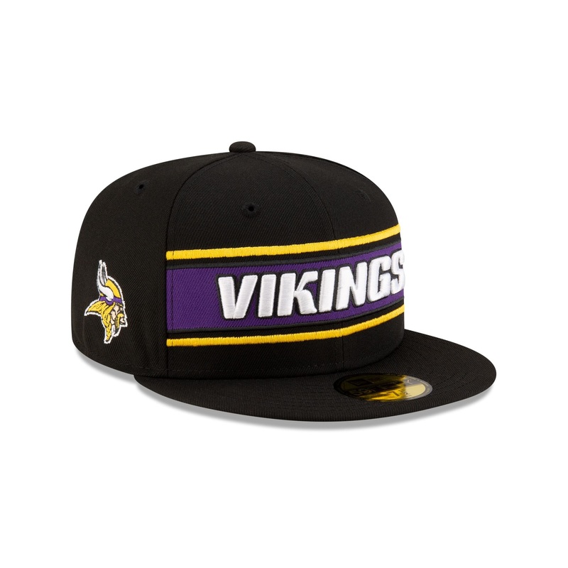 Minnesota Vikings 2024 Sideline Black 59FIFTY Fitted Hat 7