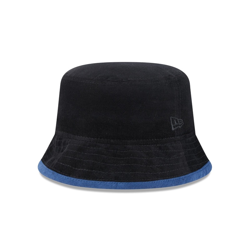 New Era Cap Black Slate Cord Bucket Hat L