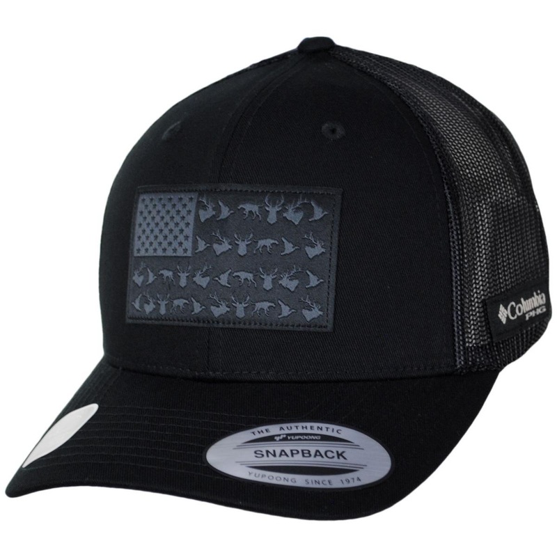 PHG Game Flag Mesh Snapback Baseball Cap BLACK ADJUSTABLE
