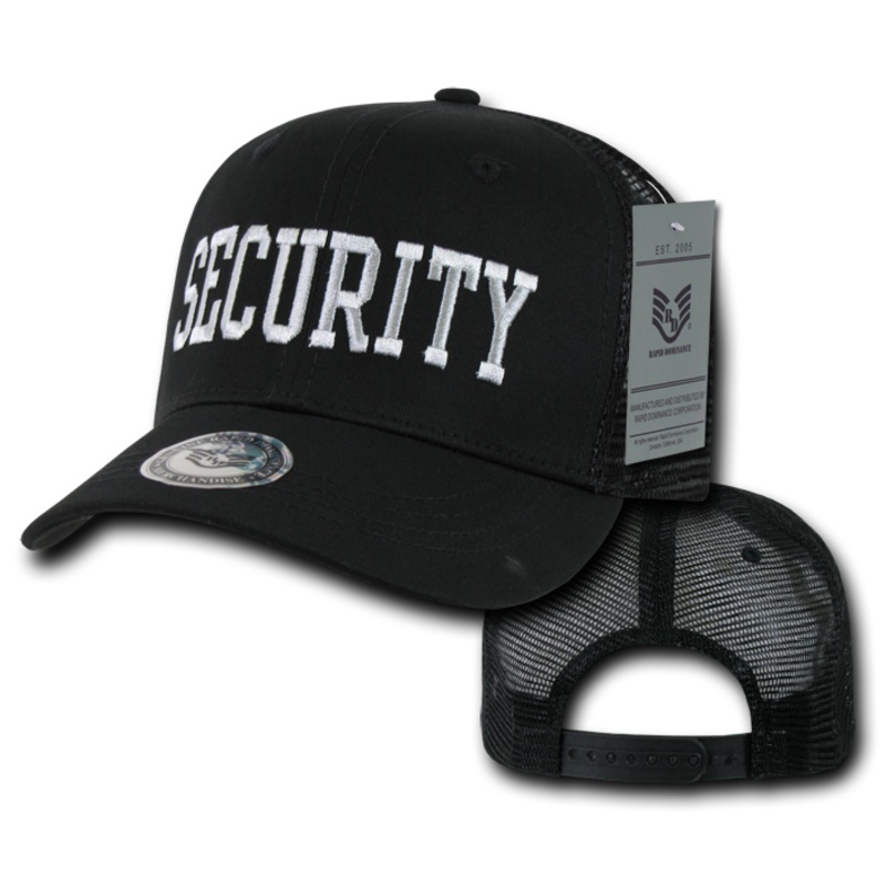 Security Trucker Hat Mesh Baseball Cap Guard Public Safety – Rapid Dominance S77 Black