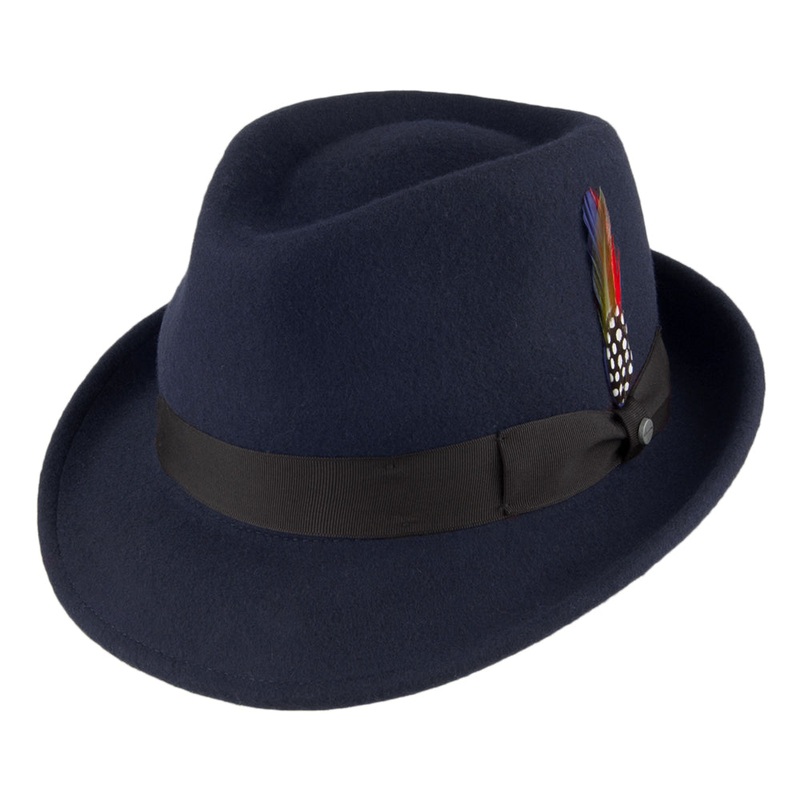 Stetson Hats Elkader Crushable Trilby – Navy S