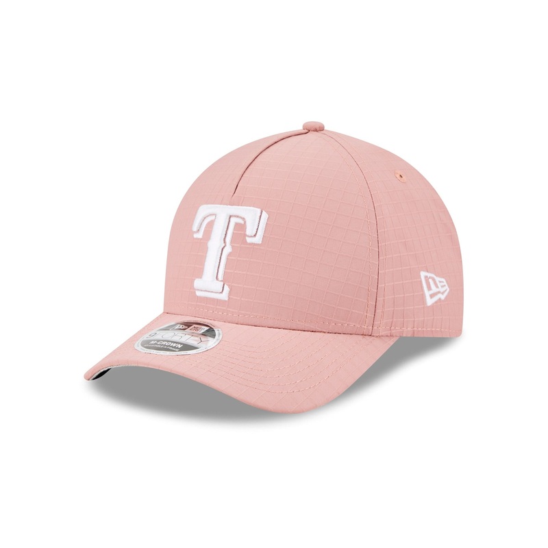 Texas Rangers Pink Ripstop 9FORTY M-Crown A-Frame Snapback Hat One Size