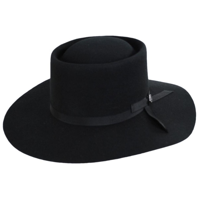 V.C. Ciao Bella Wool Felt Gaucho Hat BLACK ONE SIZE FITS MOST