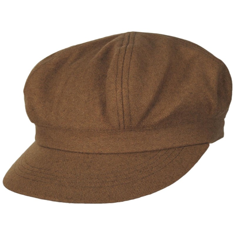 Wholesale Wool Blend Spitfire Newsboy Cap B2B Pre-Pack CAMEL (12) ONE SIZE FITS MOST
