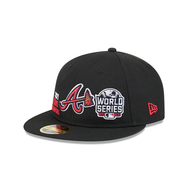 Atlanta Braves Championship Pack Retro Crown 59FIFTY Fitted Hat 7